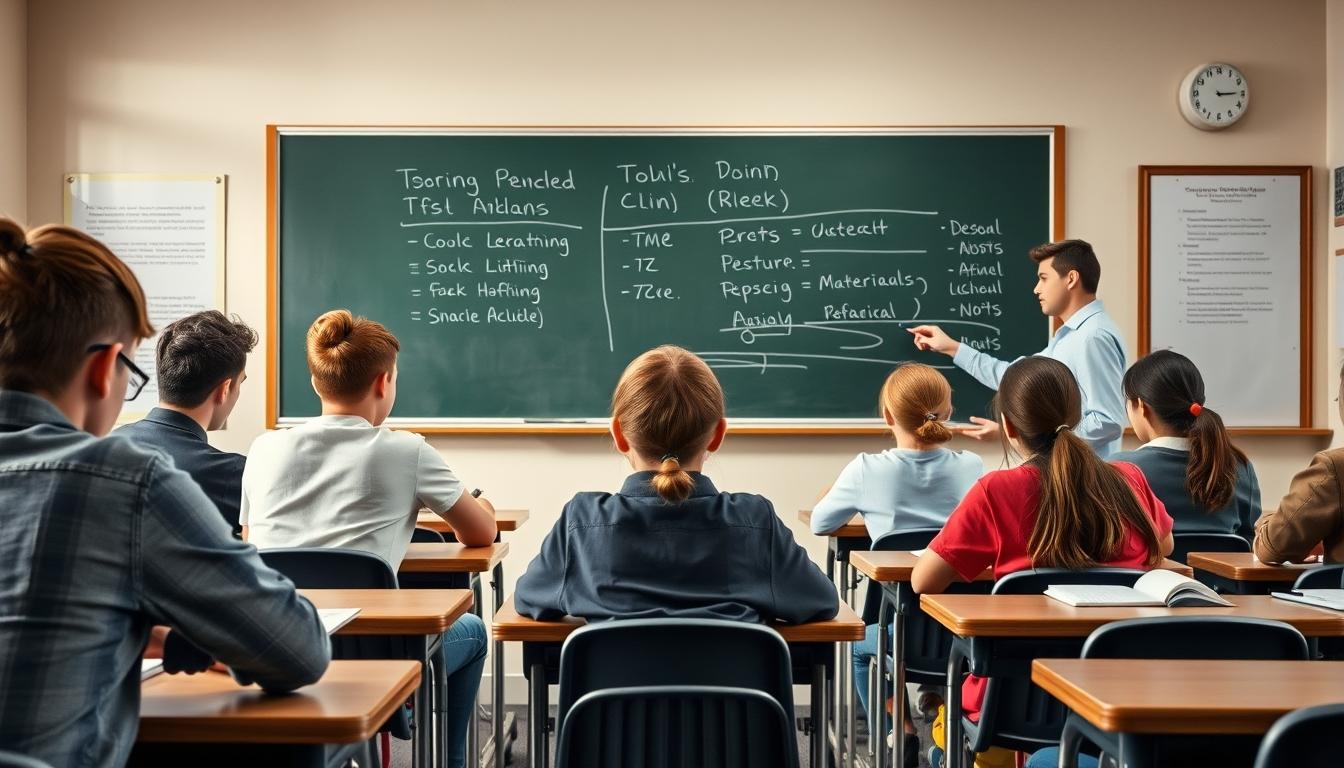 Students working in research laboratory